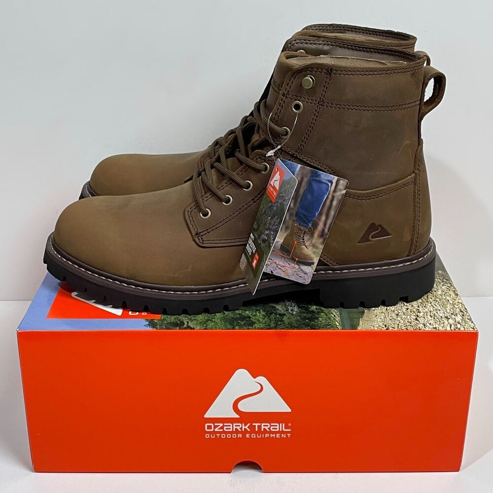 Ozark Trail Men's Outdoor Lifestyle Boots Brown Size 10.5